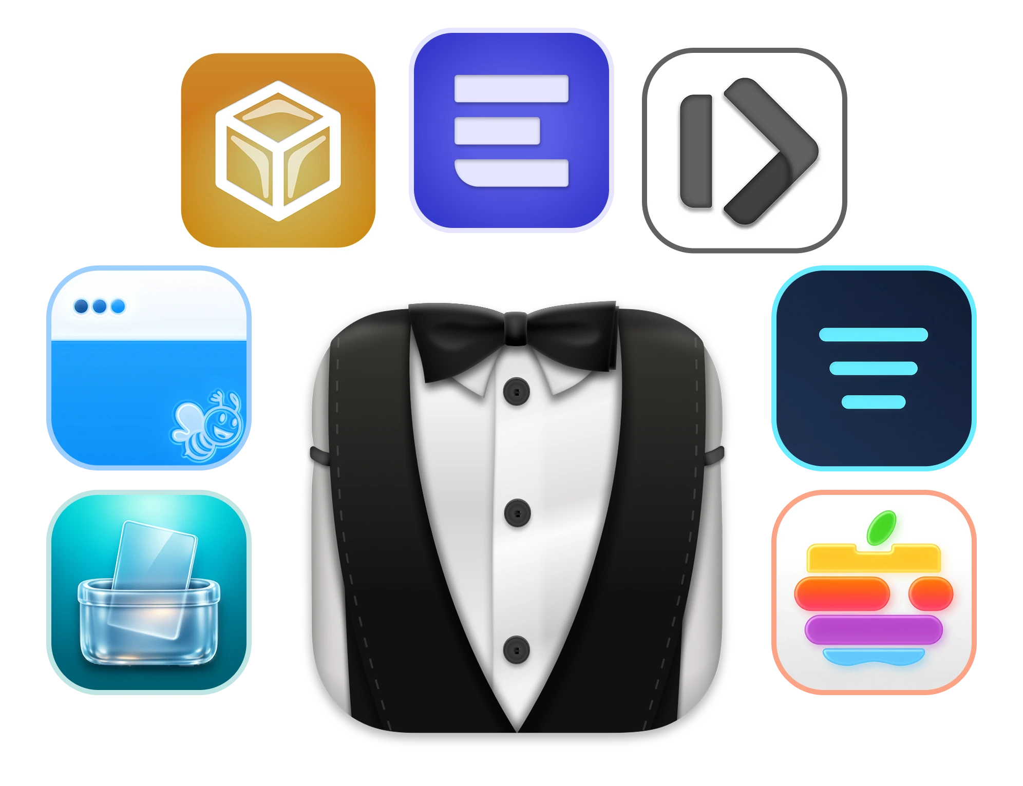 Bartender alternative for Mac showing a cleaner menu bar built with ExtraBar